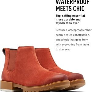 Sorel Ankle Boots in Rust and Tan